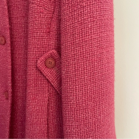 Vintage Marvin Richards Wool Tweed Pink Long Coat – Women’s 3X Barbie Plus GUC - Picture 4 of 9